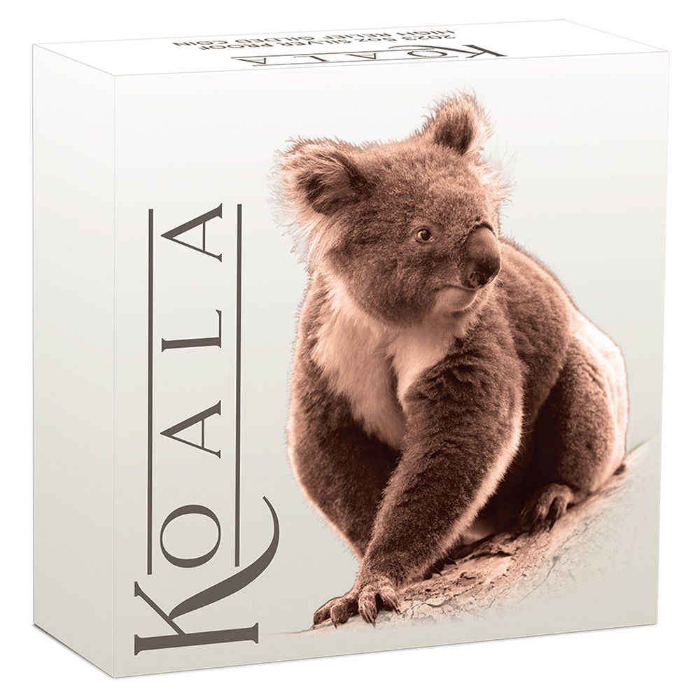 2023 Perth Mint 5 oz Silver Australian Koala High Relief Gilded Coin