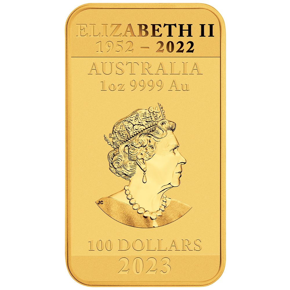1oz Perth Mint Gold Rectangular Dragon Bullion Bar (2023)-3