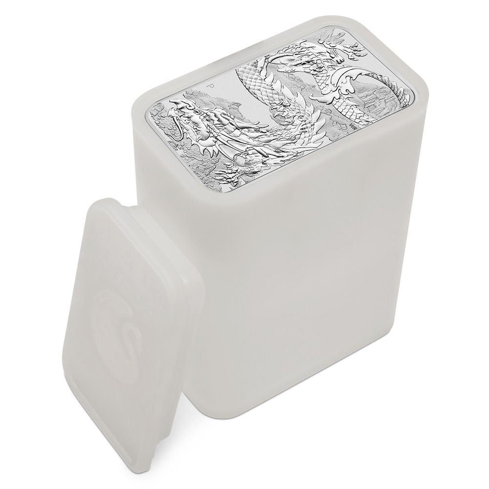 1oz Perth Mint Silver Rectangular Dragon Bar (2023)-4
