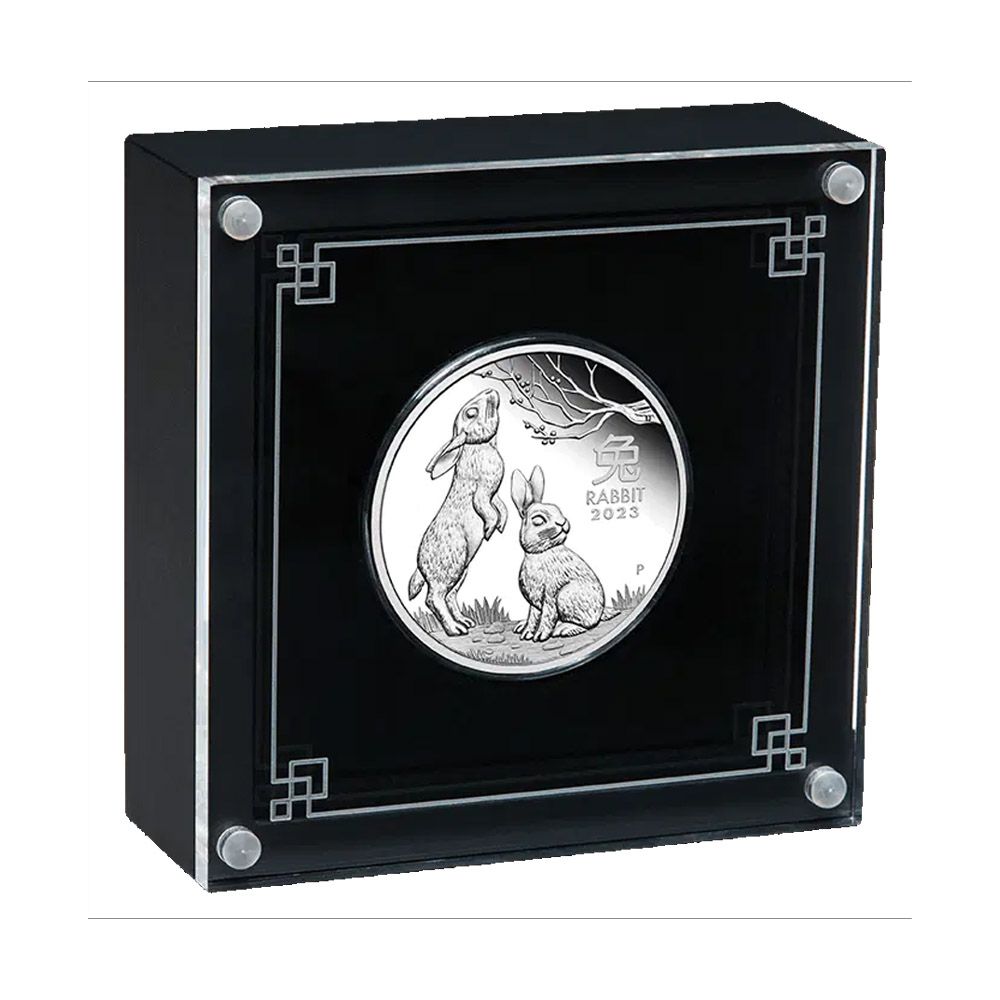 2022 1oz Australian Lunar Series III Year of the Rabbit Silver Proof Coin_3