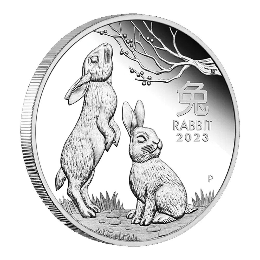 2022 1oz Australian Lunar Series III Year of the Rabbit Silver Proof Coin_1