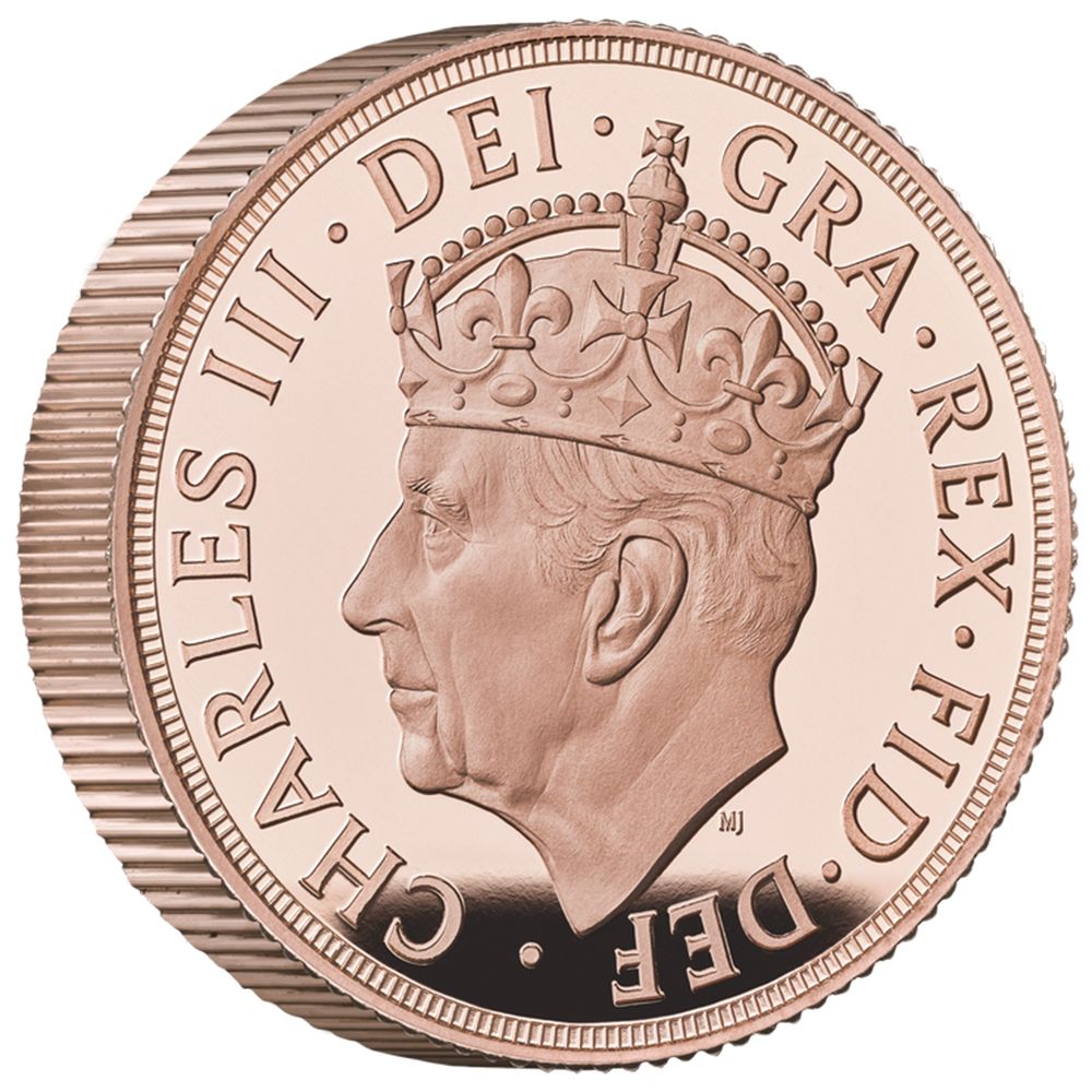 2023 The Coronation of His Majesty King Charles III Piedfort Gold Proof Sovereign