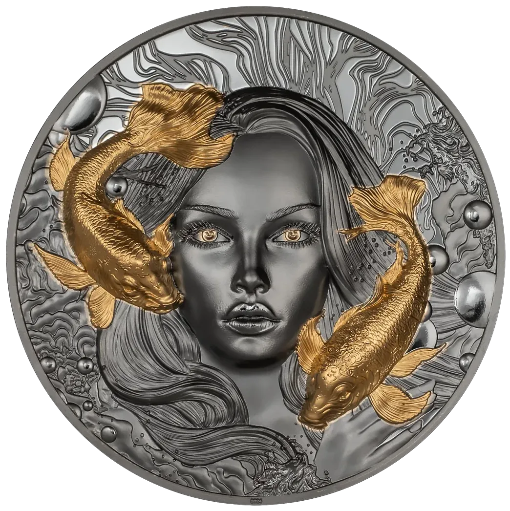 2024 $10 Palau 2 oz .9999 Silver Goddess Of Water Coin - CIT Coin Invest