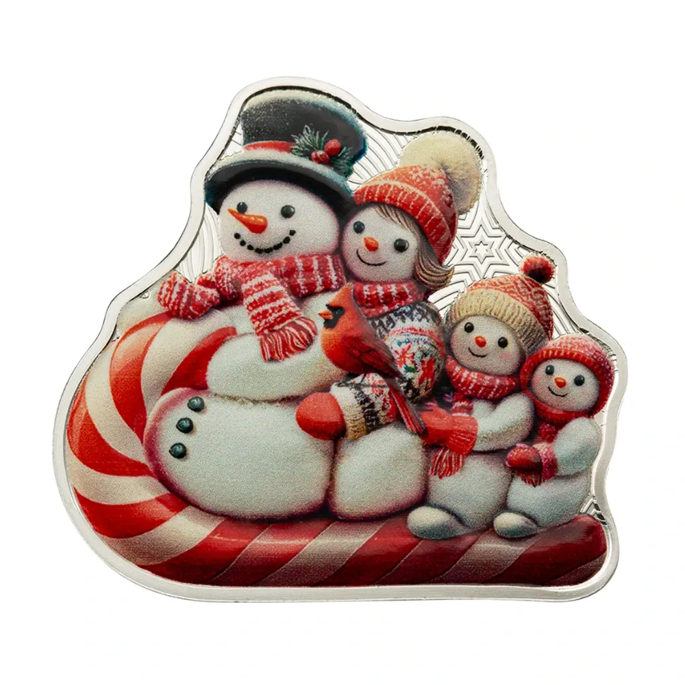 2025 1 oz Silver Snowman Winter Sleigh Ride Proof Coin