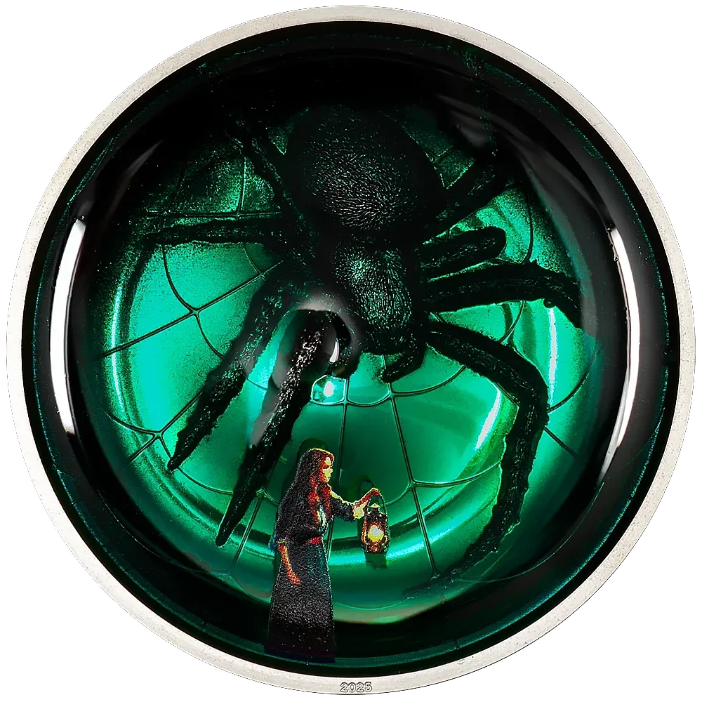 2025 Cook Islands 2 oz Silver Phobias Arachnophobia Proof Coin - CIT Coin Invest