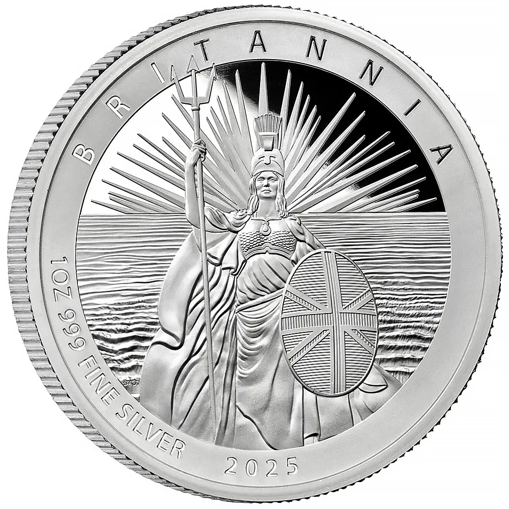 2025 UK 1 oz .999 Silver Britannia Proof Coin - The Royal Mint