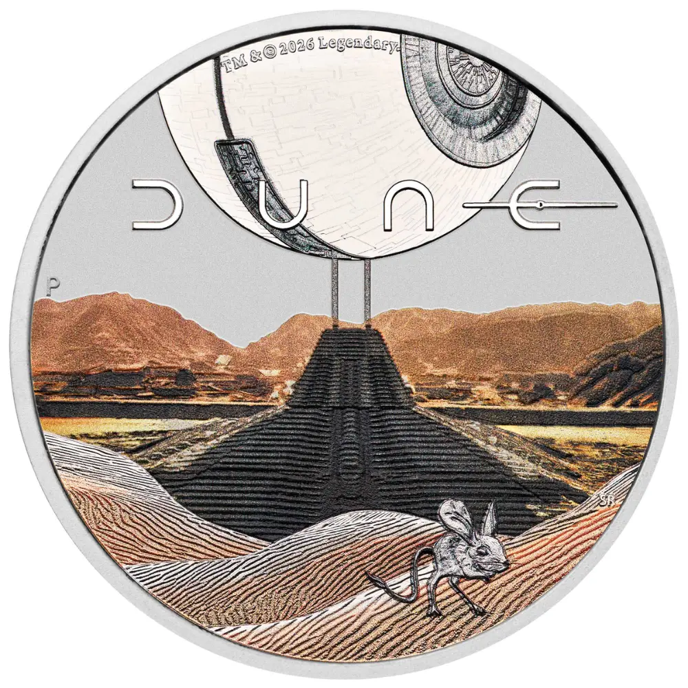 2026 Australia 1 oz Silver the Dune Coloured Proof Coin