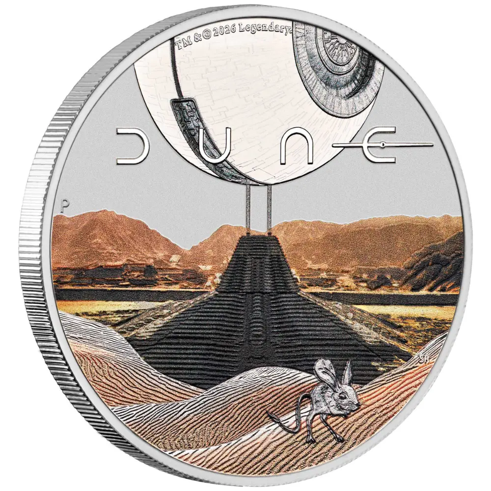 2026 Australia 1 oz Silver the Dune Coloured Proof Coin