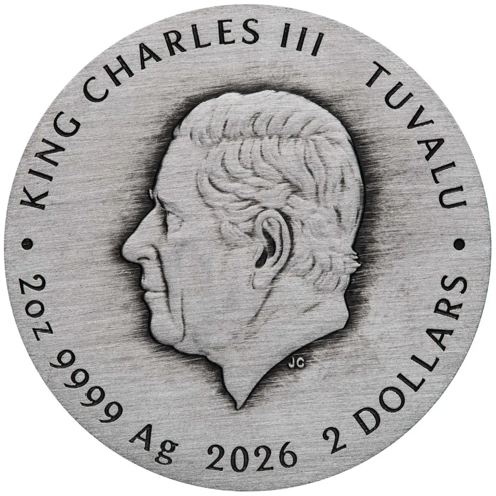 2026 Australia 2 oz Silver The Stranger Things Villains Antiqued Coloured Coin