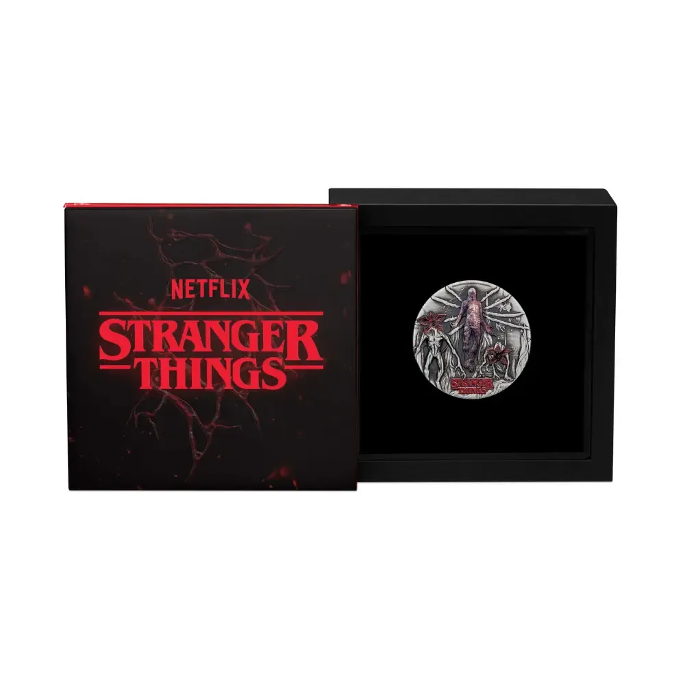 2026 Australia 2 oz Silver The Stranger Things Villains Antiqued Coloured Coin