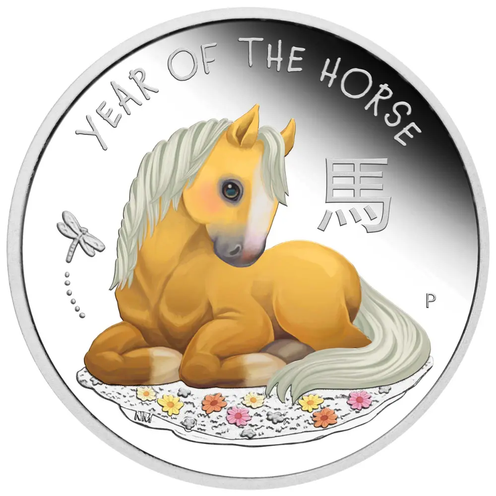2026 Australia 99.99 1/2 oz Silver Baby Horse Coloured Proof Coin