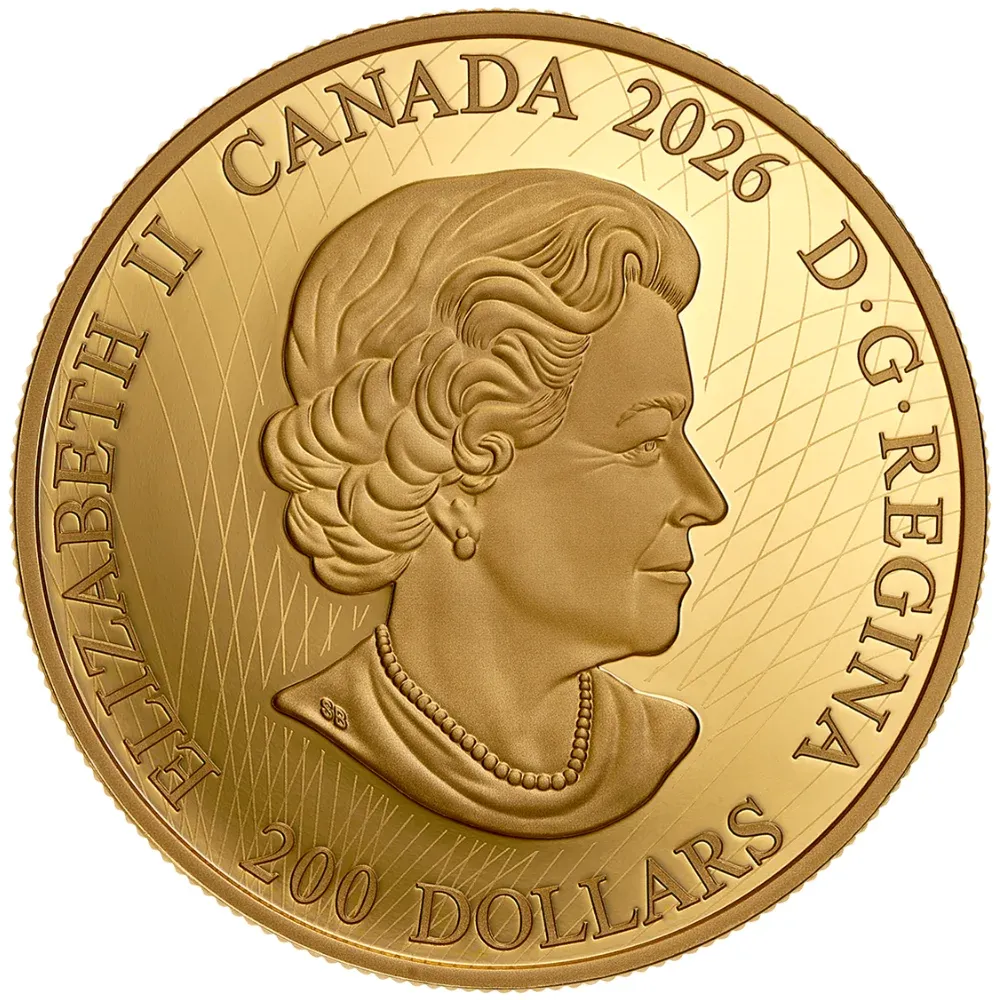 2026 Canada 60.08 g Pure Gold Crown Jewels: A Tribute to the 100th Anniversary of the Birth of Queen Elizabeth II Proof Coin