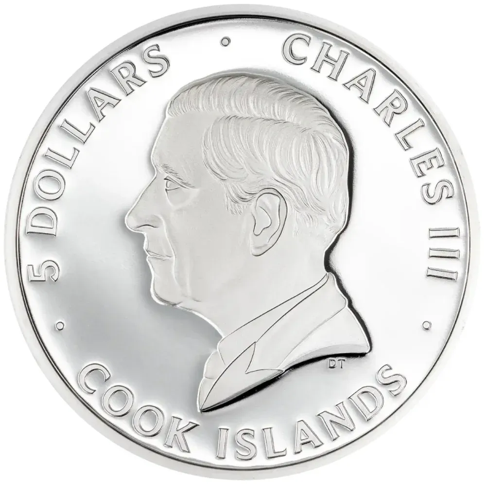 2026 Cook Islands 1 oz Silver Bionics - Orchid Proof Coin