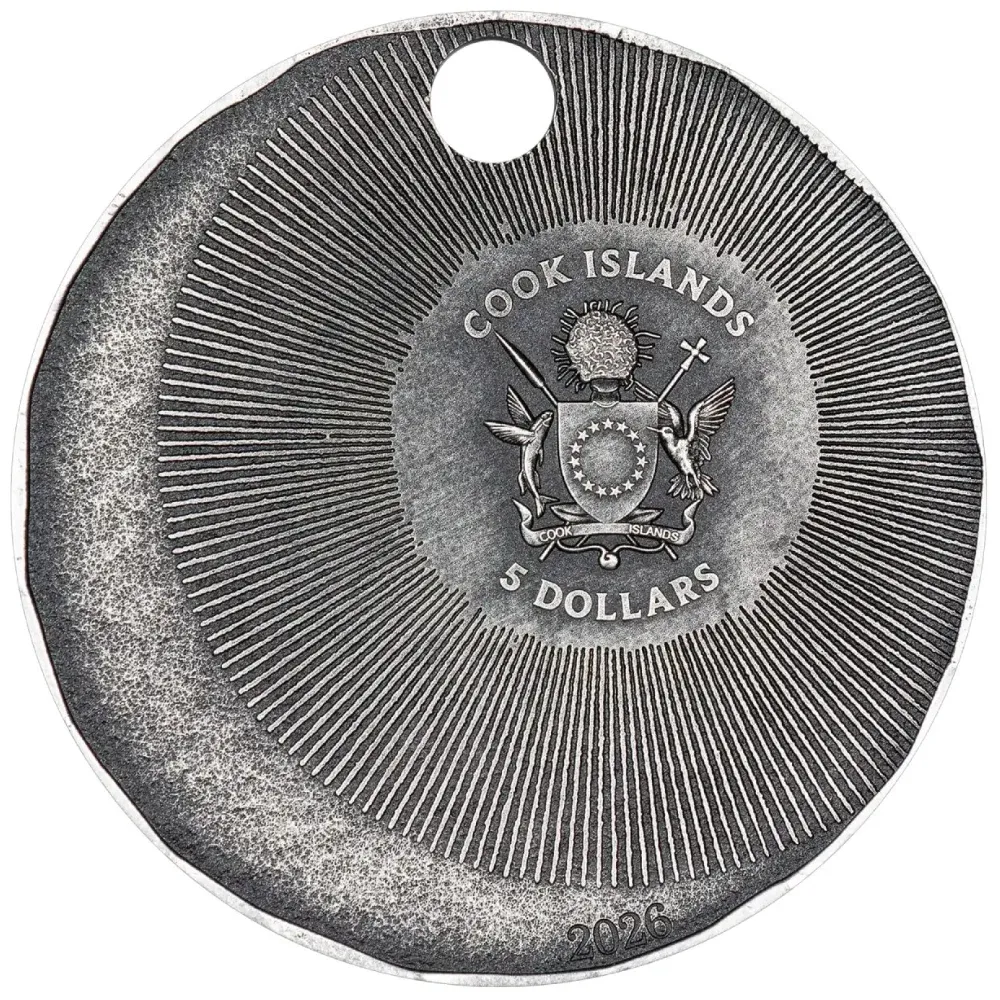 2026 Cook Islands 1 oz Silver Talisman - Luminara Dark Antique Coin