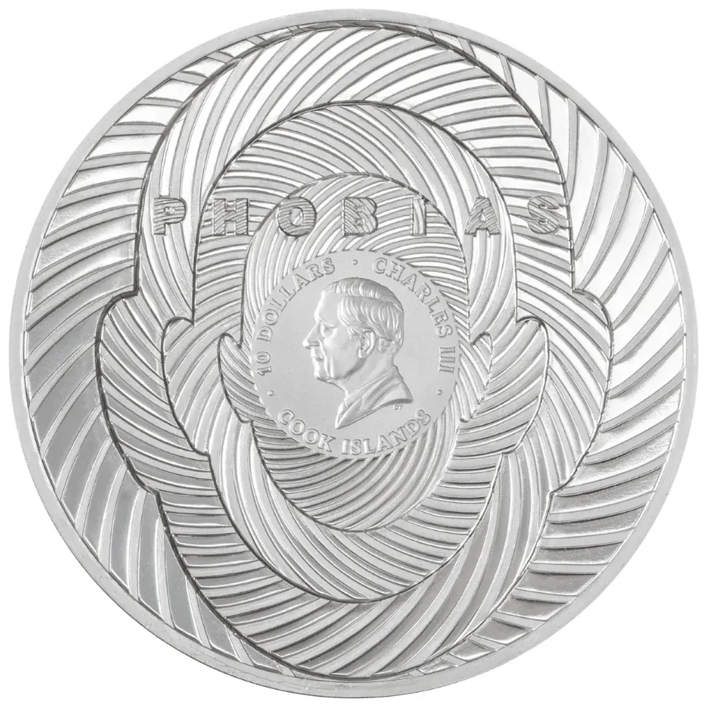 2026 Cook Islands 2 oz Silver Phobias Series - Coulrophobia Coloured Proof Coin