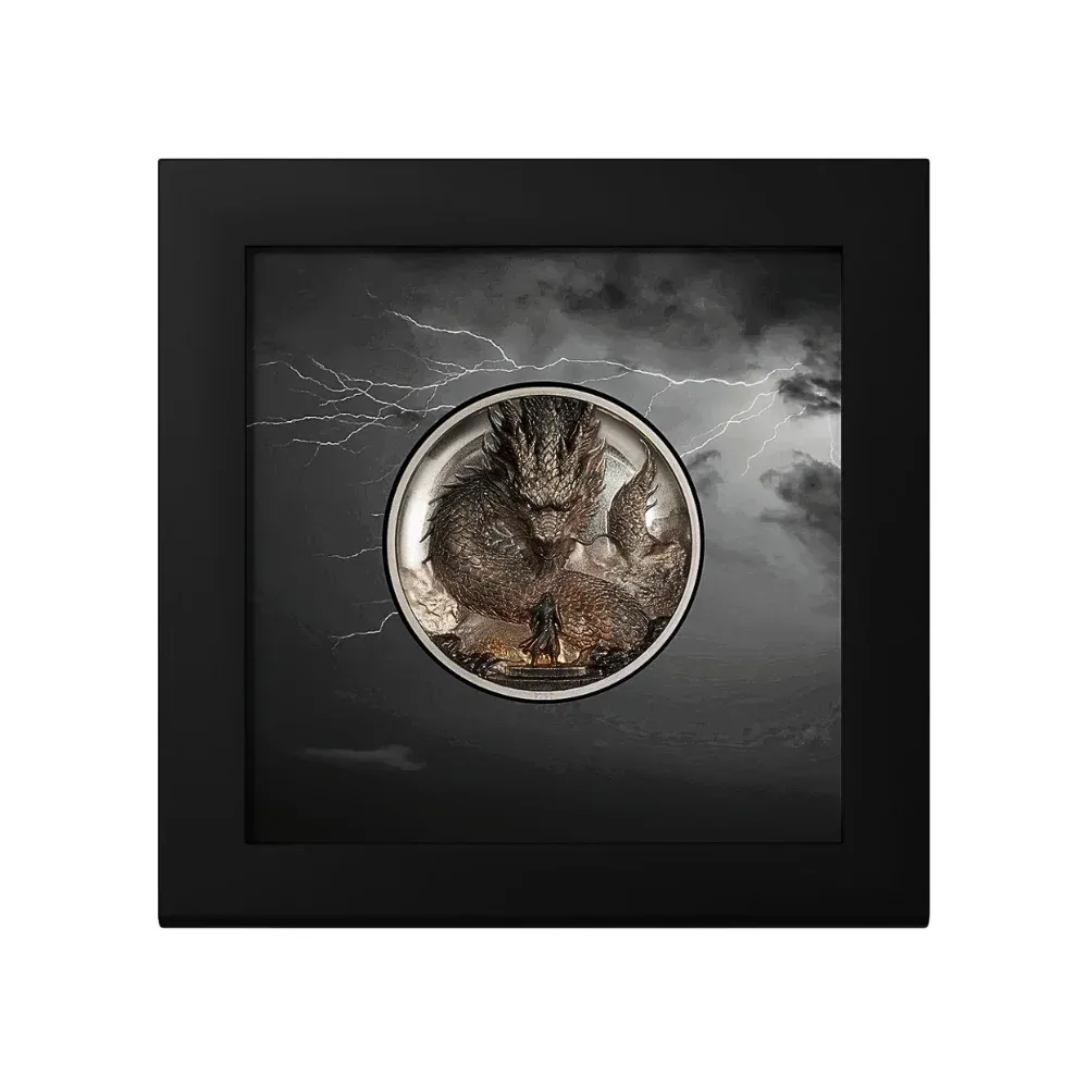 2026 Cook Islands 3 oz Silver the Thunder Dragon Coloured Proof Coin