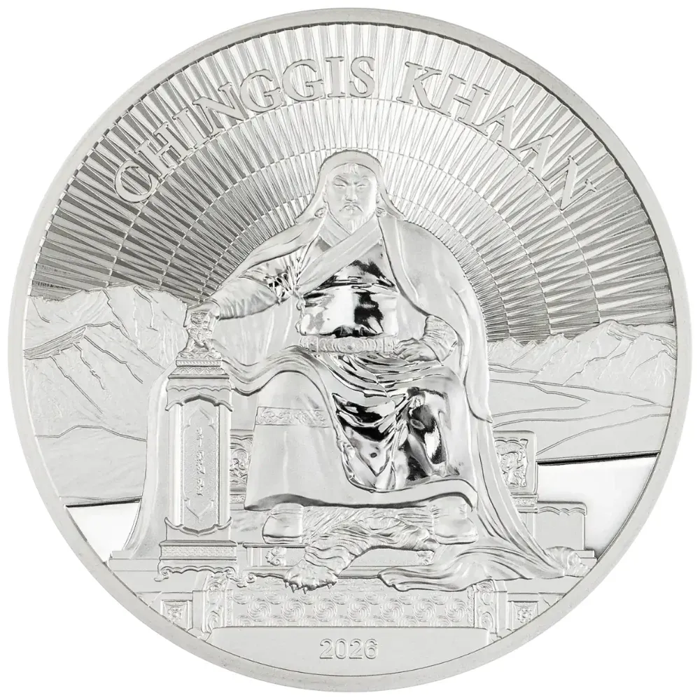 2026 Mongolia 1 oz Silver Chinggis Khaan Proof Coin