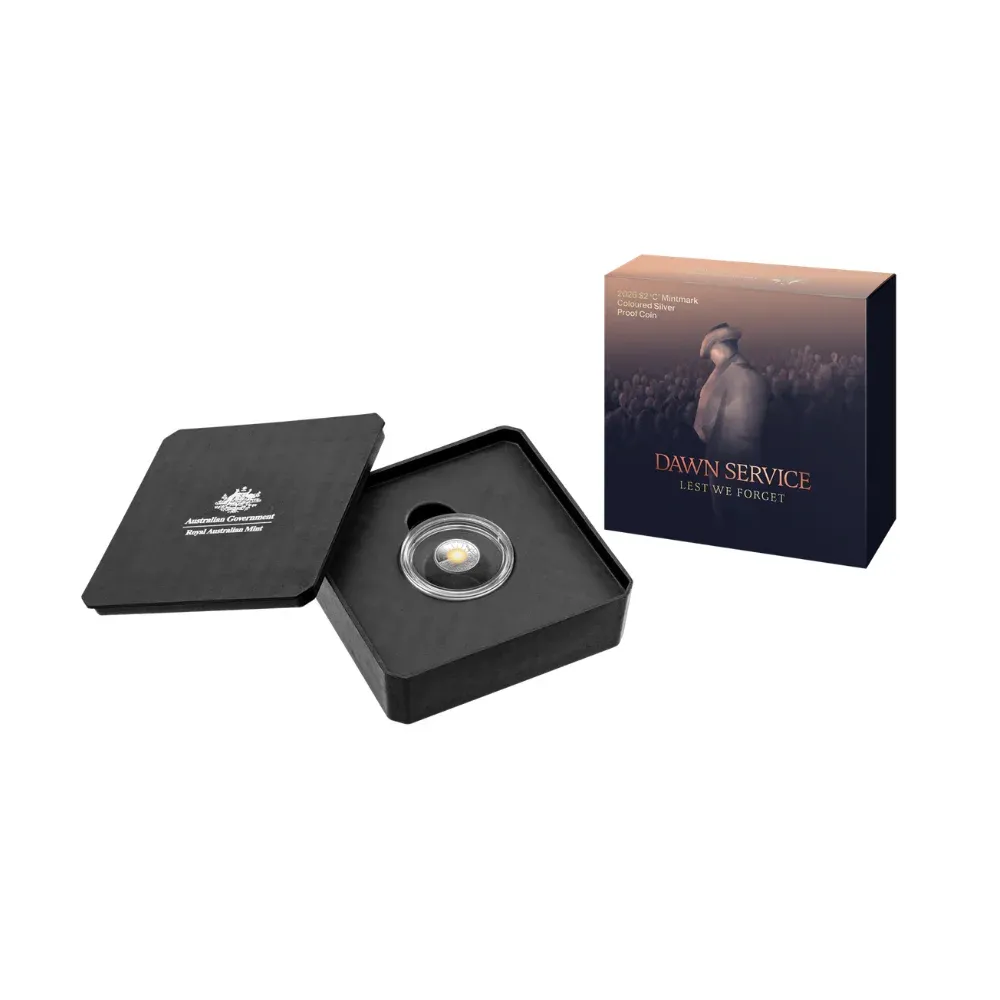 2026 RAM $2 Dawn Service ‘C’ Mintmark Coloured Silver Proof Coin