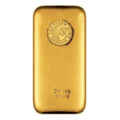 20oz Perth Mint Gold Cast Bar