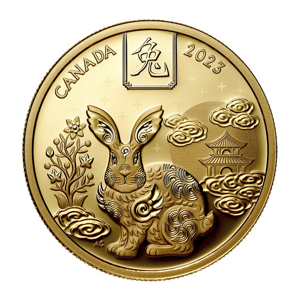 2023 15.43g Pure Gold Coin – Lunar Year of the Rabbit