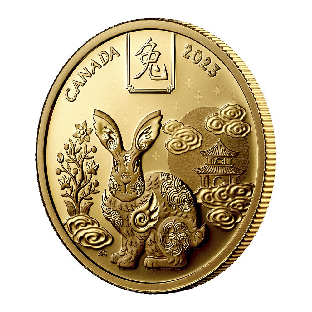 2023 15.43g Pure Gold Coin – Lunar Year of the Rabbit