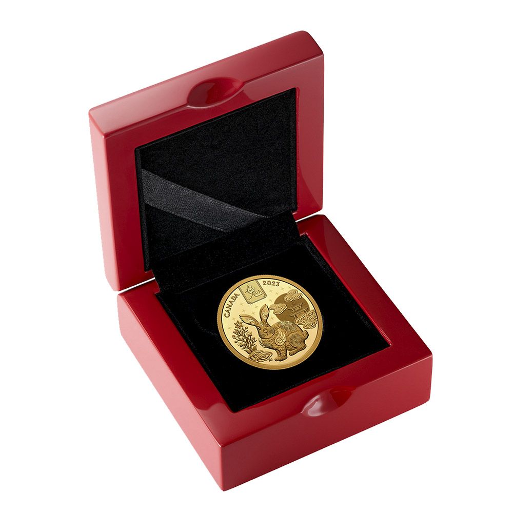 2023 15.43g Pure Gold Coin – Lunar Year of the Rabbit