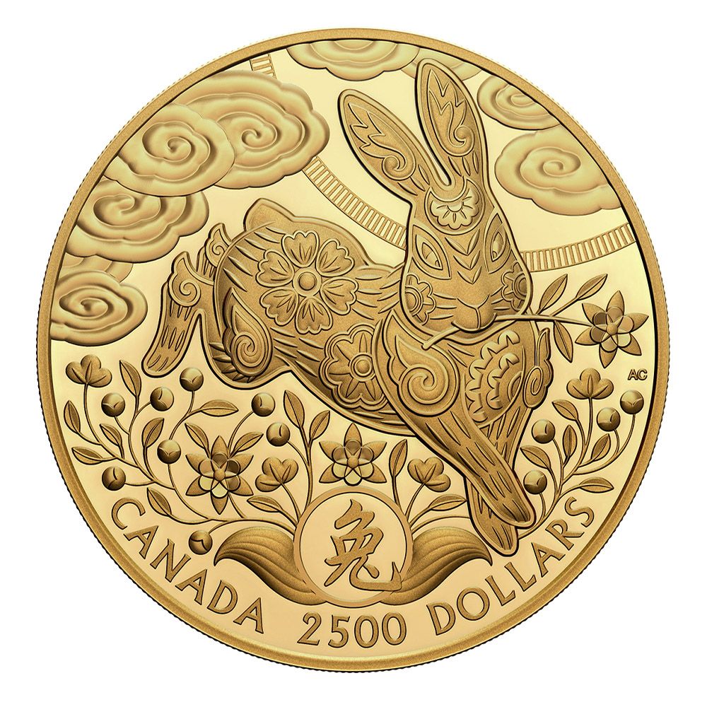 2023 1 Kilo Pure Gold Coin – Lunar Year of the Rabbit