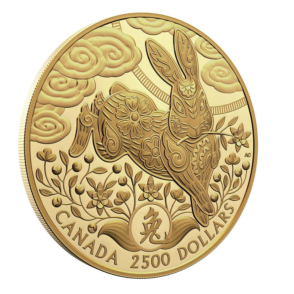 2023 1 Kilo Pure Gold Coin – Lunar Year of the Rabbit 2