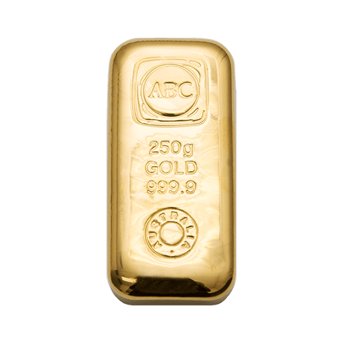250g ABC Gold Bullion Cast Bar