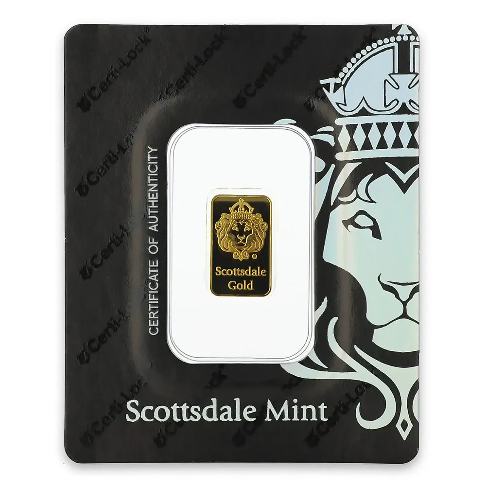 2g Scottsdale Gold Minted Bar