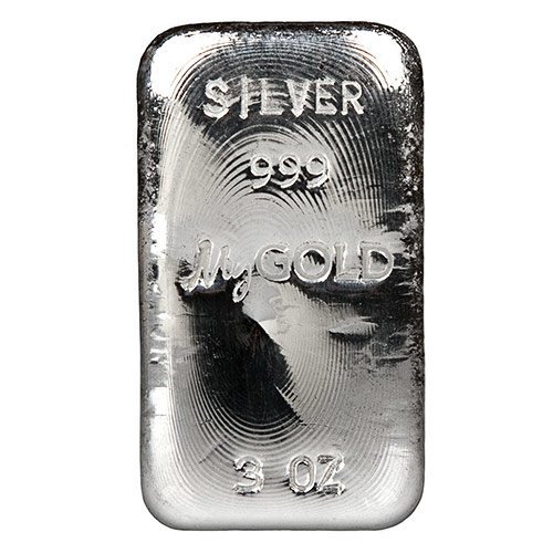 3oz Silver Cast Bar
