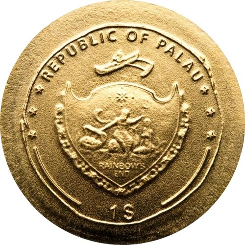 2010 Palau Roman Empire Nero 0.5g .9999 Fine Gold Legal Tender Coin