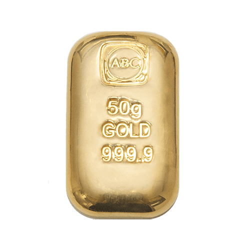 50g ABC Gold Bullion Cast Bar