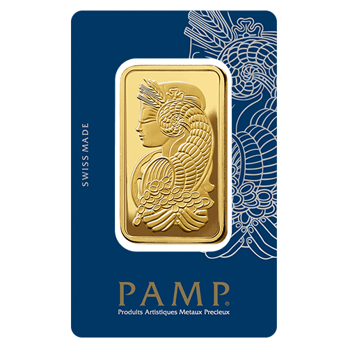50g PAMP Suisse Gold Minted Bar
