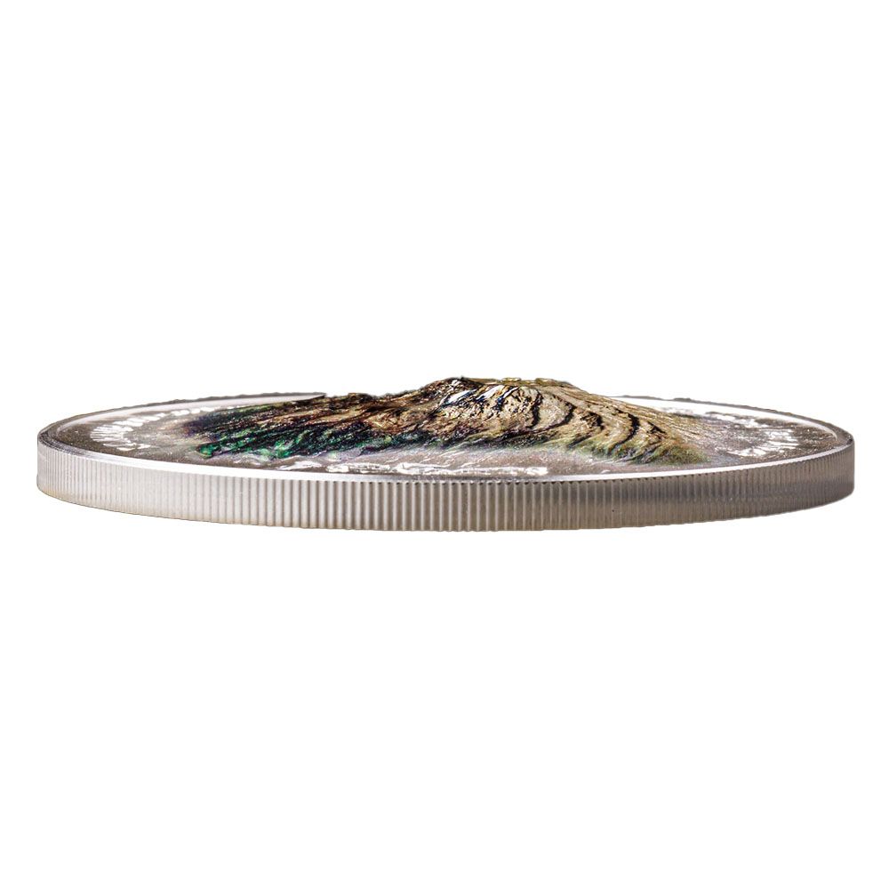 2021 Cook Islands 5 oz Silver $25 7 Summits Kilimanjaro Ultra High Relief Coin
