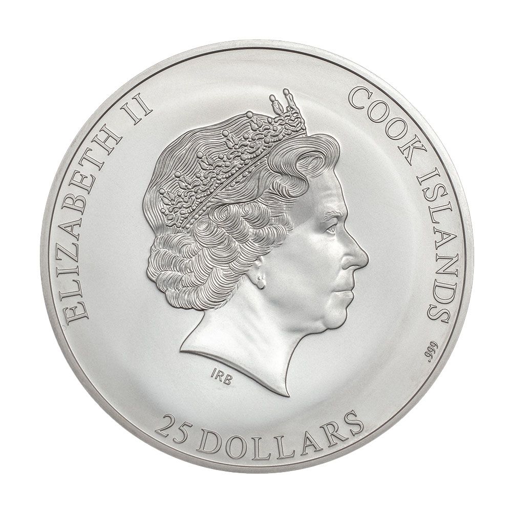 2021 Cook Islands 5 oz Silver $25 7 Summits Kilimanjaro Ultra High Relief Coin
