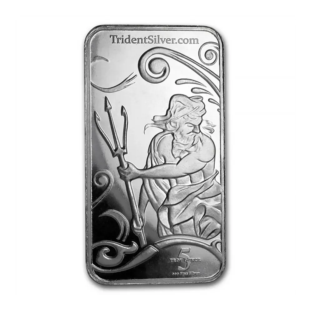 5oz Trident Silver Minted Bar