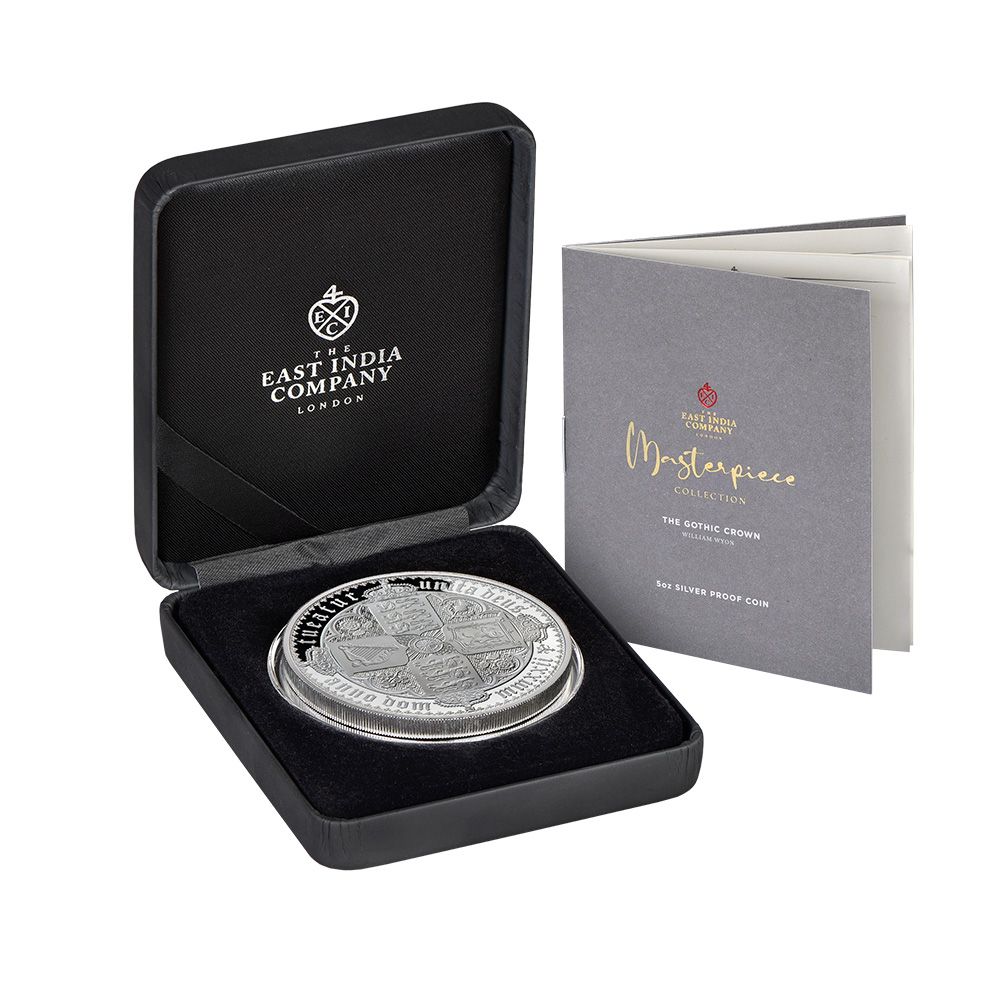 2022 Masterpiece Gothic Crown 5oz Silver Proof Coin 3