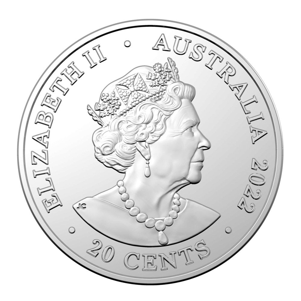 2022/2023 Australia Mint AC/DC - 20c Coloured Uncirculated 6 Coin Collection