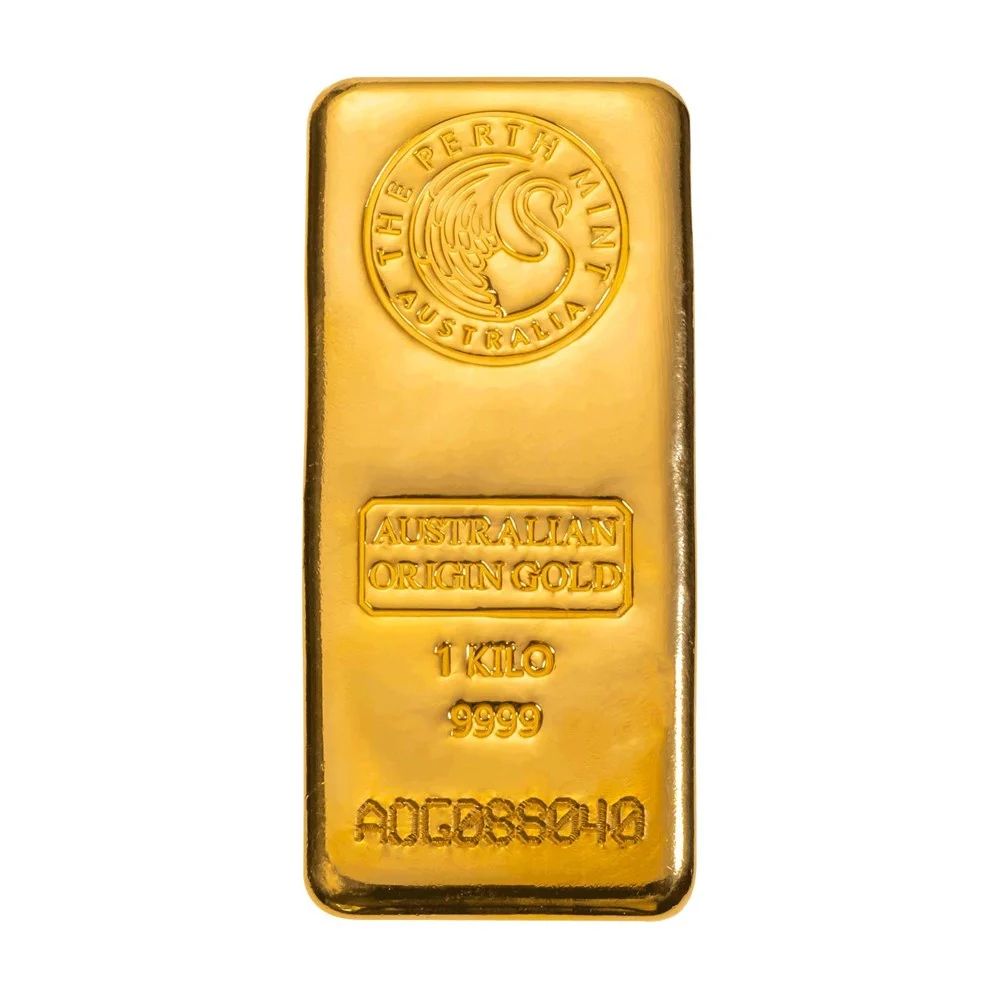 1kg Perth Mint Gold Cast Bar (Australian Origin)
