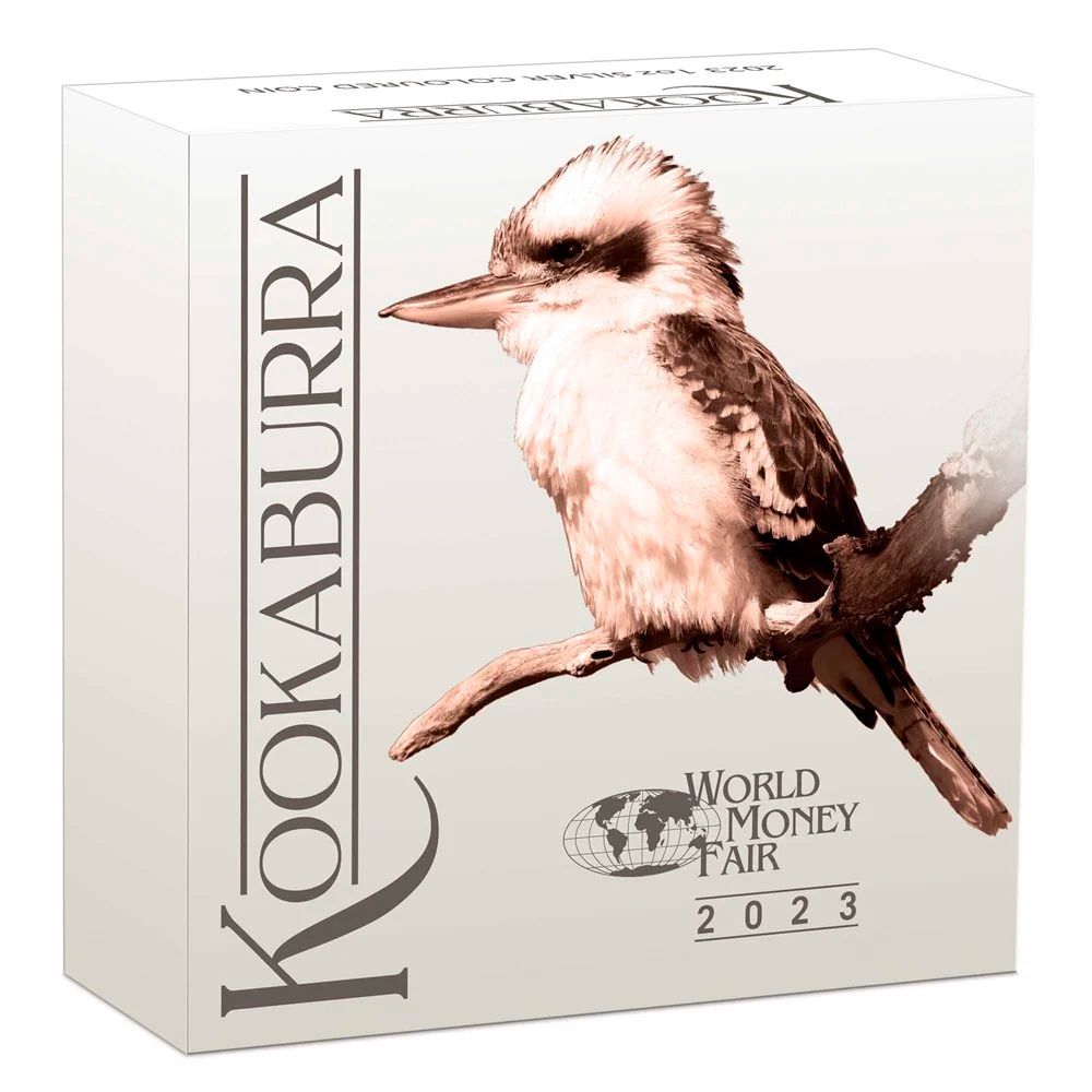 2023 1oz Silver Berlin Show Special - Australian Kookaburra Coloured Coin-5