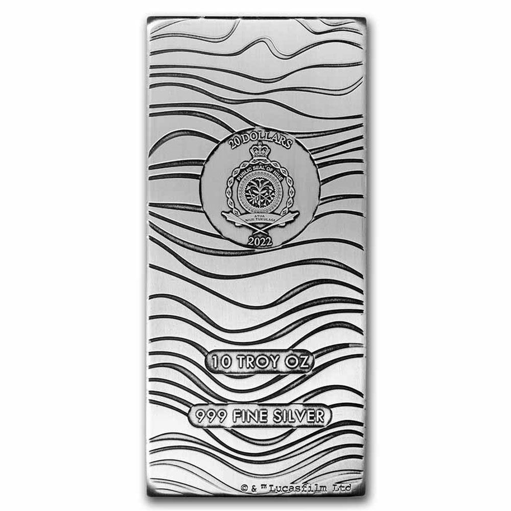 2022 10oz Niue .999 Silver Coin Bar - Star Wars Beskar Bar 1