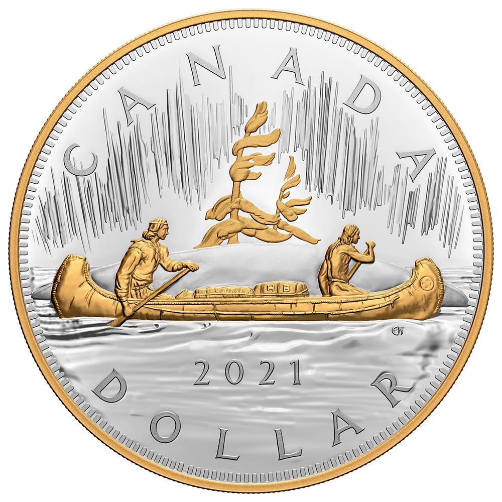 1kg Silver Canadian Quintessential Voyageur Coin