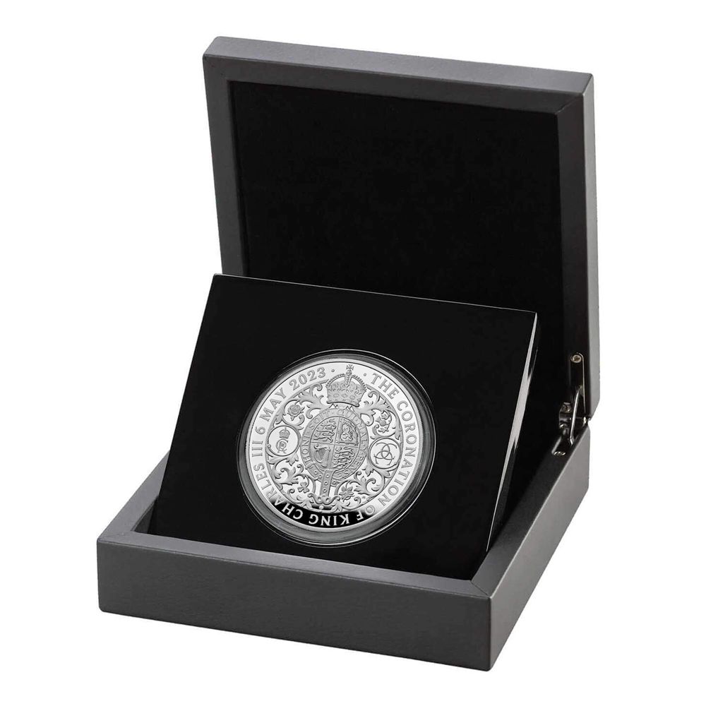 2023 UK 5 oz Silver The Coronation of His Majesty King Charles III Proof Coin