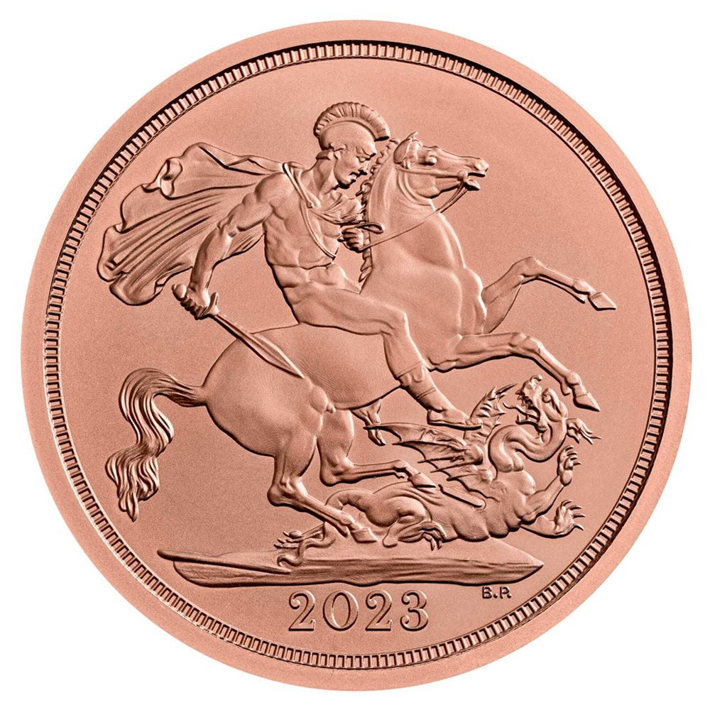 2023 UK The Coronoation of His Majesty King Charles III Gold BU Sovereign Coin
