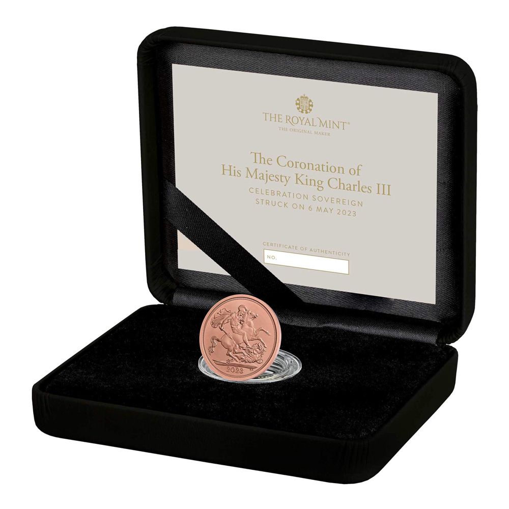 2023 UK The Coronotion of His Majesty King Charles III Gold BU Sovereign Coin