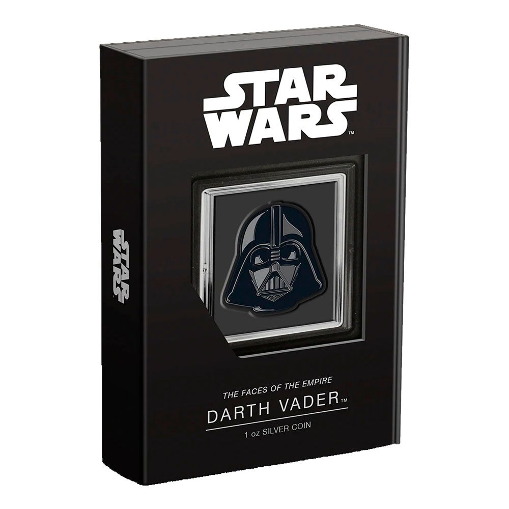 2021 1 oz Silver Star Wars Chibi Coin Coloured Coin - Darth Vader
