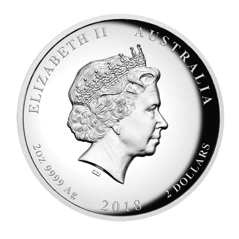 2018 Dragon & Tiger 2oz Silver Proof High Relief Coin