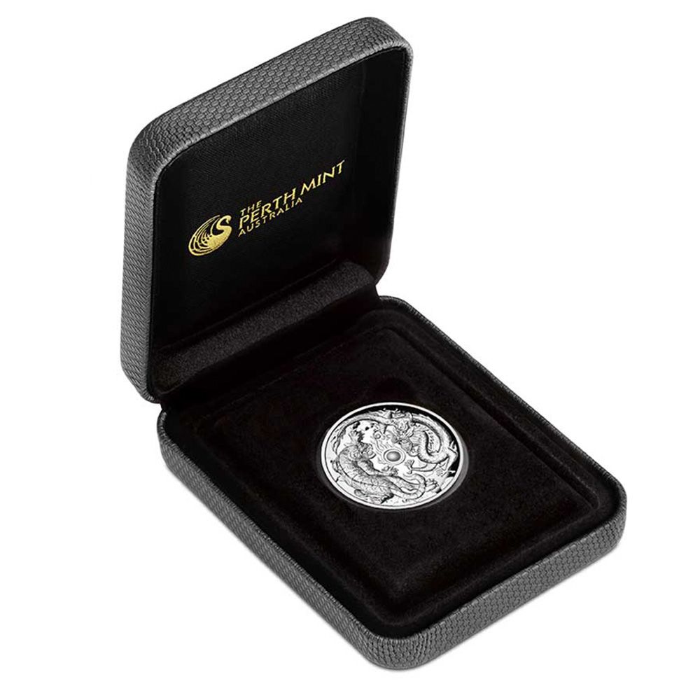 2018 Dragon & Tiger 2oz Silver Proof High Relief Coin