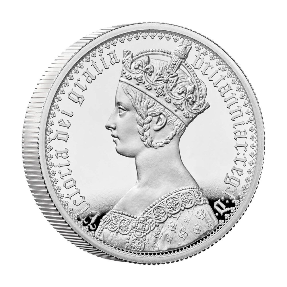 2021 5oz UK Gothic Crown Portrait .999 Silver Proof Coin 2